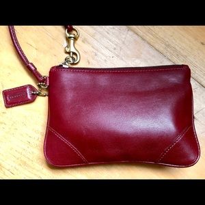 Vintage Coach Corner Zip Girlie Nappa Wristlet